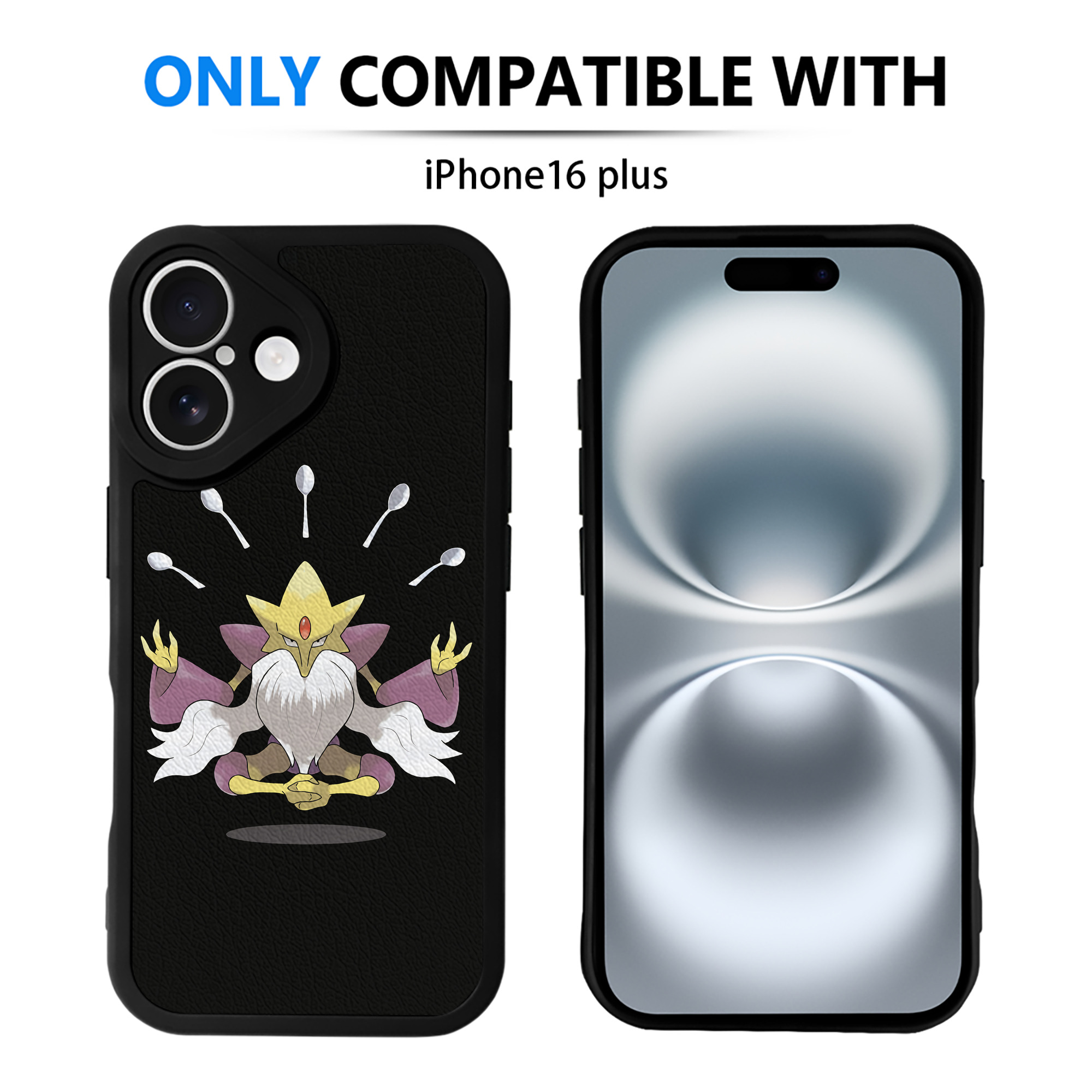 （画像用） ポケットモンスター Pokémon 【iPhone 16シリーズ対応】シリコンスマホケース（レザー調） 材質：シリコン